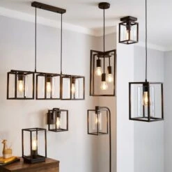 Dunelm London 3 Light Bronze Industrial Pendant Fitting 11 Dunelm London 3 Light Bronze Industrial Pendant Fitting -Home Lighting 1000169189 alt05