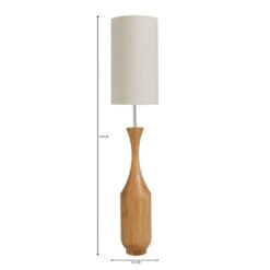Dunelm Sala Mango Wood Floor Lamp -Home Lighting 1000169225 alt07