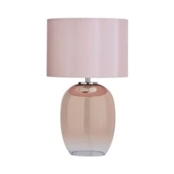 Dunelm Seychelles Mini Blush Pink Table Lamp -Home Lighting 1000169231 alt04