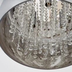 Dunelm Seychelles Smoked Flush Ceiling Fitting 8 Dunelm Seychelles Smoked Flush Ceiling Fitting -Home Lighting 1000169235 alt02