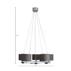 Dunelm Talinn Dual Lit Integrated LED Ceiling Fitting -Home Lighting 1000169242 alt07