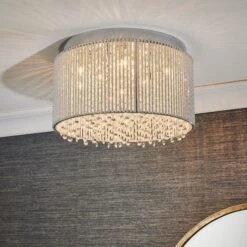 Vogue Lighting Vogue Galina 10 Light Crystal Flush Fitting Chrome -Home Lighting 1000169443 alt02