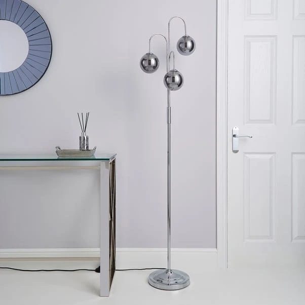 Dunelm Gigi 3 Light Chrome Floor Lamp 2 Dunelm Gigi 3 Light Chrome Floor Lamp - Image 2