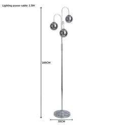 Dunelm Gigi 3 Light Chrome Floor Lamp 11 Dunelm Gigi 3 Light Chrome Floor Lamp -Home Lighting 1000180640 alt07