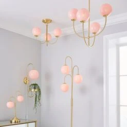 Dunelm Gigi Pink Table Lamp -Home Lighting 1000180641 alt08