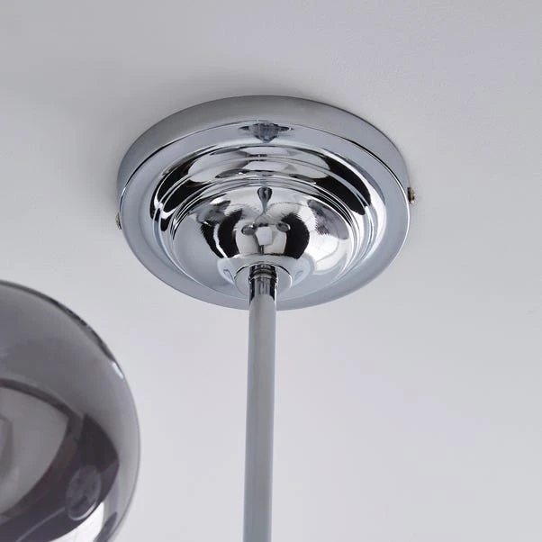 Dunelm Gigi Chrome Ceiling Fitting 4 Dunelm Gigi Chrome Ceiling Fitting - Image 4