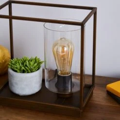 Dunelm London Shelf Table Lamp Bronze Industrial -Home Lighting 1000180656 alt02