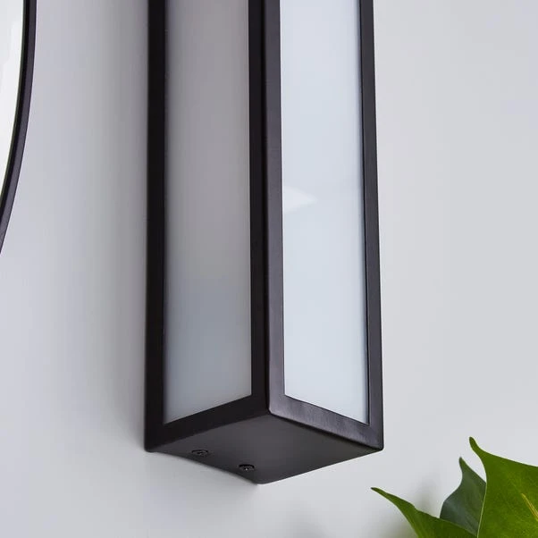 Dunelm Fletcher Boxed Bathroom Wall Light Black 3 Dunelm Fletcher Boxed Bathroom Wall Light Black - Image 3
