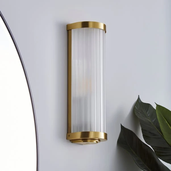Dunelm Ripon Bathroom Wall Light Brushed Gold 2 Dunelm Ripon Bathroom Wall Light Brushed Gold - Image 2