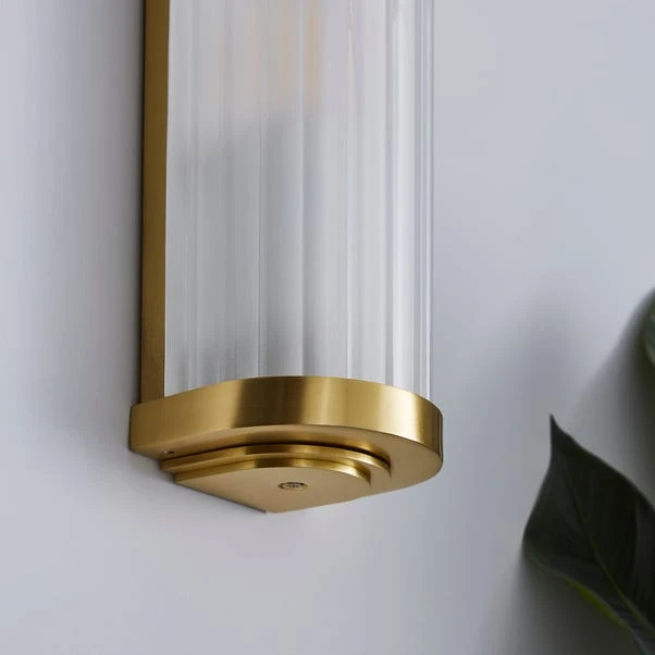 Dunelm Ripon Bathroom Wall Light Brushed Gold 3 Dunelm Ripon Bathroom Wall Light Brushed Gold - Image 3