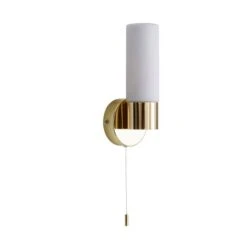 Dunelm Porto Bathroom Wall Light Brass -Home Lighting 1000182551 alt05