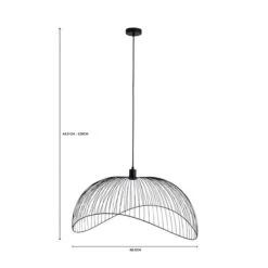 Elements Jaula 70cm Ceiling Fitting Black 11 Elements Jaula 70cm Ceiling Fitting Black -Home Lighting 1000182570 alt07