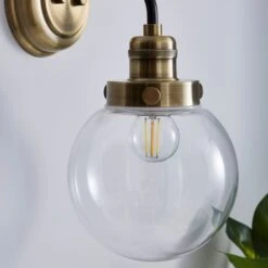 Dunelm Broden Bathroom Wall Light Ant Brass 8 Dunelm Broden Bathroom Wall Light Ant Brass -Home Lighting 1000182577 alt02