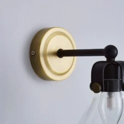 Dunelm Paulson Bathroom Wall Light Antique Brass -Home Lighting 1000182579 alt03