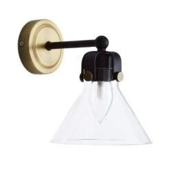 Dunelm Paulson Bathroom Wall Light Antique Brass -Home Lighting 1000182579 alt05