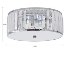 Dunelm Tropez Bathroom Flush Chandelier 11 Dunelm Tropez Bathroom Flush Chandelier -Home Lighting 1000182589 alt07
