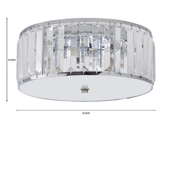 Dunelm Tropez Bathroom Flush Chandelier 6 Dunelm Tropez Bathroom Flush Chandelier - Image 6