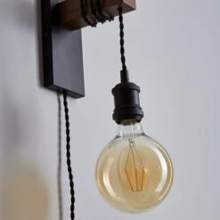 Dunelm Fulton Easy Fit Plug In Wall Light -Home Lighting 1000182782 alt03