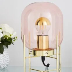 Elements Dayo Table Lamp Pink 9 Elements Dayo Table Lamp Pink -Home Lighting 1000182797 alt03