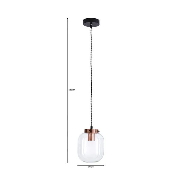 Elements Dayo 1 Light Ceiling Fitting 6 Elements Dayo 1 Light Ceiling Fitting - Image 6