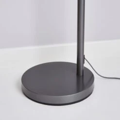 Dunelm Echo Organza Arc Floor Lamp Grey -Home Lighting 1000182926 alt03