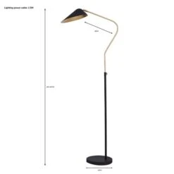 Dunelm Savona Floor Lamp Black -Home Lighting 1000182928 alt07