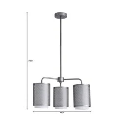 Dunelm Vienna 3 Light Ceiling Fitting -Home Lighting 1000182960 alt07