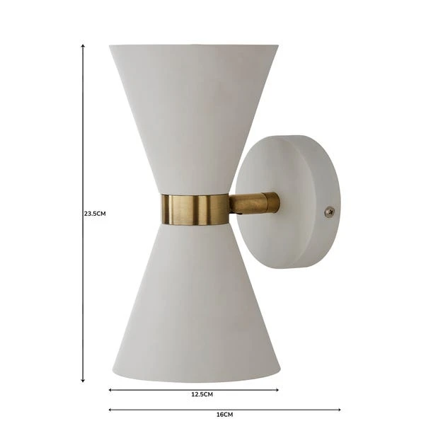 Dunelm Archie Retro Head Dual Lit Wall Light 6 Dunelm Archie Retro Head Dual Lit Wall Light - Image 6