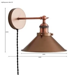 Dunelm Logan Plug-in Wall Light -Home Lighting 1000183025 alt07