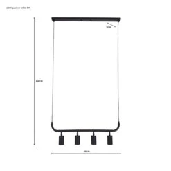 Dunelm Bradford Ceiling Fitting Matt Black -Home Lighting 1000183035 alt07