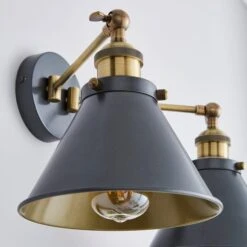 Dunelm Logan Dual Wall Light Grey 8 Dunelm Logan Dual Wall Light Grey -Home Lighting 1000183097 alt02