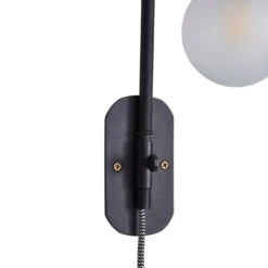 Dunelm Bradford EasyFit Plug In Wall Light Matt Black 10 Dunelm Bradford EasyFit Plug In Wall Light Matt Black -Home Lighting 1000183098 alt05