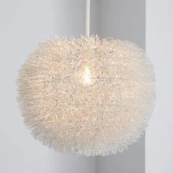 Dunelm Urchin Ball Silver Easy Fit Pendant