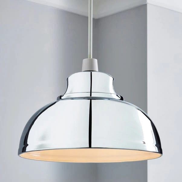 Dunelm Galley Chrome Easy Fit Pendant 1 Dunelm Galley Chrome Easy Fit Pendant