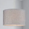 Dunelm Carrie Textured Lamp Shade 30cm Grey