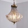Dunelm Knightsbridge Crystal Antique Brass Chandelier