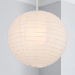 Dunelm Paper Lantern 30cm White Easy Fit Pendant