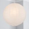 Dunelm Paper Lantern 35cm White Easy Fit Pendant