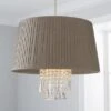Dunelm Allure Grey Easy Fit Pendant