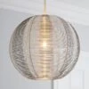 Dunelm Cigar Wire Round Silver Easy Fit Pendant