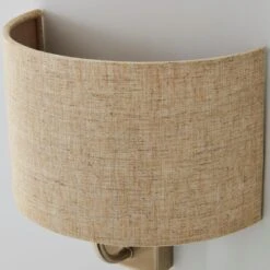 Dunelm Preston Ivory Linen Shaded Wall Light -Home Lighting 30274337 alt03