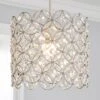 Dunelm Arden Floral Chrome Easy Fit Pendant