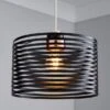 Dunelm Kiel Black Easy Fit Pendant