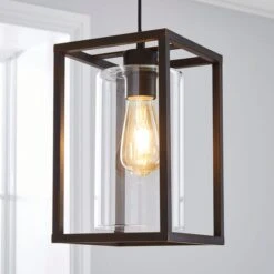 Dunelm London Industrial 1 Light Pendant Bronze Ceiling Fitting