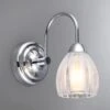 Dunelm Julius Ribbed Glass Bathroom Wall Light