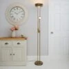 Dunelm Father And Child 2 Arm Antique Brass Floor Lamp