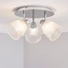 Dunelm Bremont 3 Light Ribbed Glass Bathroom Spotlight