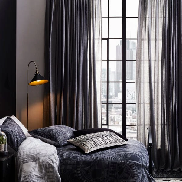 Dunelm Logan Grey Industrial Floor Lamp 2 Dunelm Logan Grey Industrial Floor Lamp - Image 2