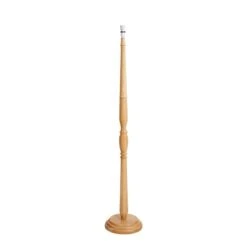 Dunelm Legoli Turned Wood Floor Lamp Base -Home Lighting 30624737 alt05