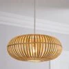 Dunelm Abrielle Bamboo Easy Fit Pendant